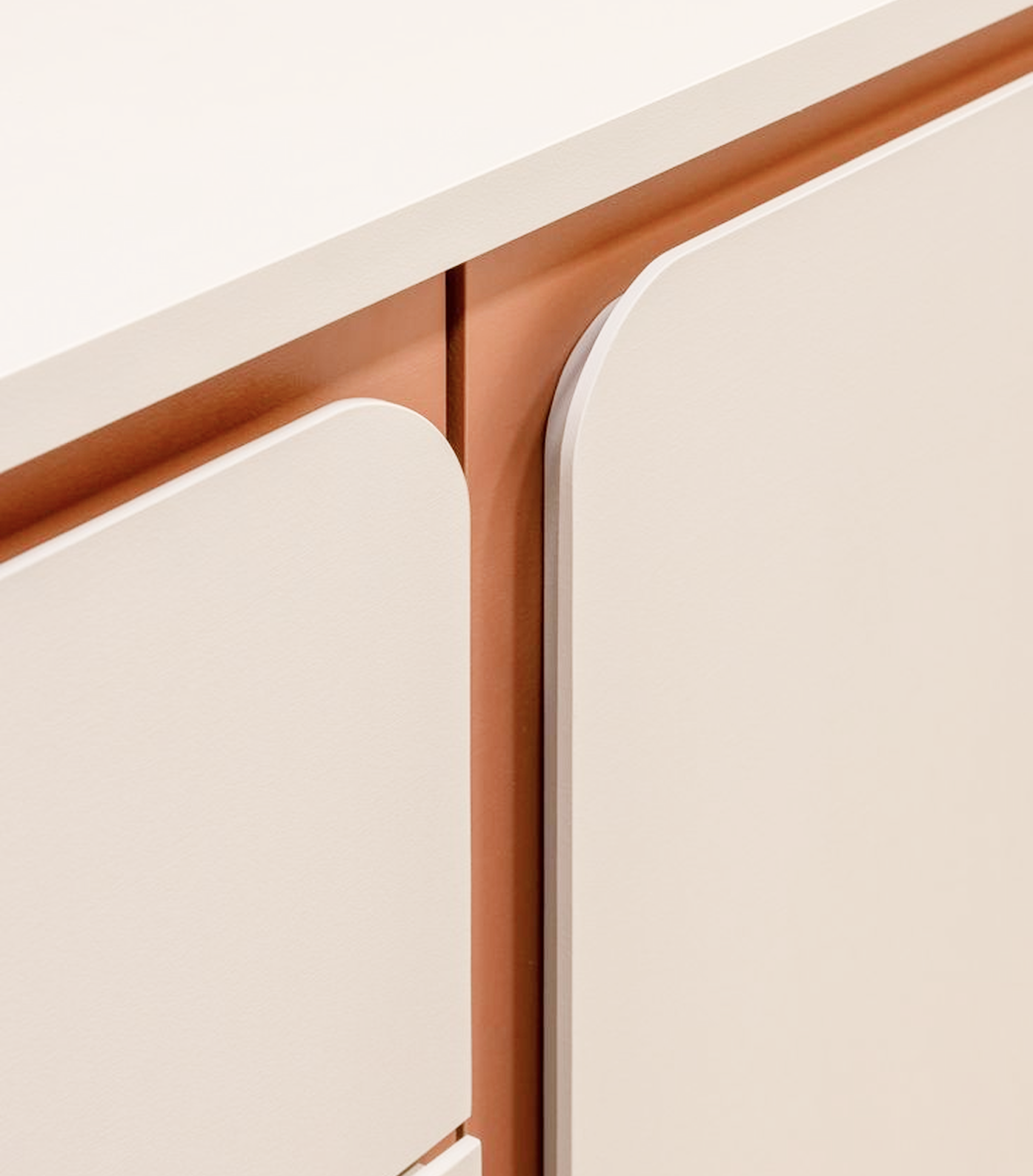 Stylized blue duotone portrait of a woman with long hair facing slightly backward