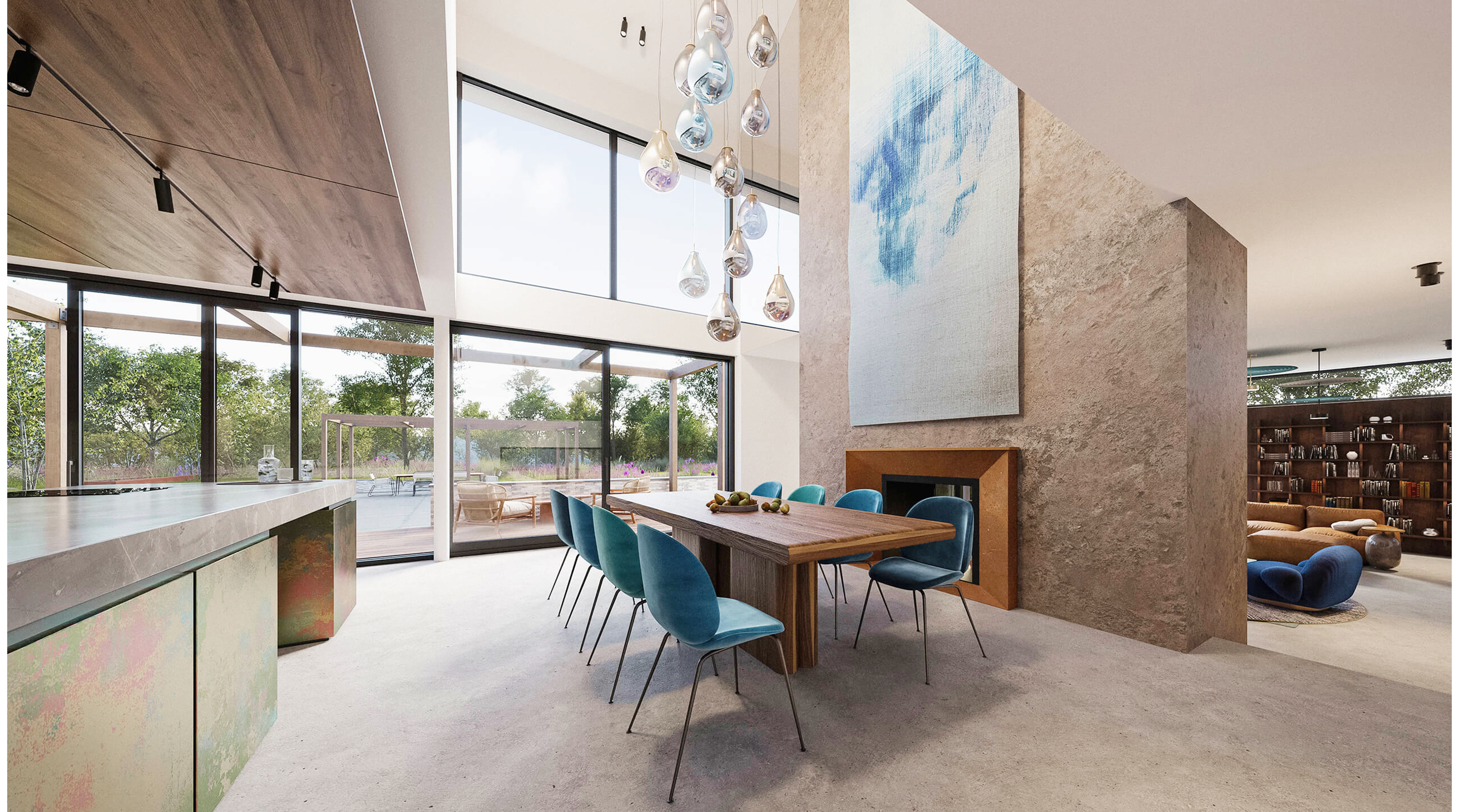 Software dashboard showing sustainability metrics including energy use, emissions trend, and goal progress